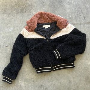 SALTWATER LUXE | SHERPA BOMBER JACKET